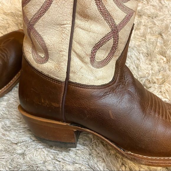 Justin Two Tone Embroidered Western Boot - Picture 10 of 16